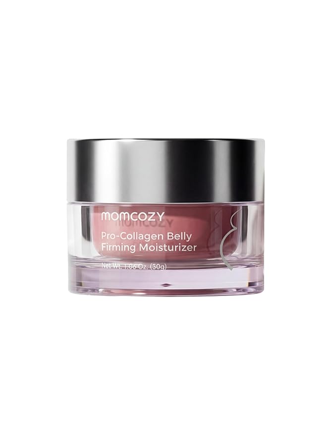 Momcozy Stretch Mark Prevention Cream for Pregnant Women, Travel Size Belly Moisturizer for Dry Skin, Peptides & Shea Butter, Maternity Care, 1.06 oz (30g)