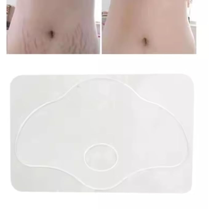 Silicone Reusable Stretch Mark Patches for Smoothing Skin Texture Lift Tighten Lightweight Washable Transparent Belly Skin Care Supplies
