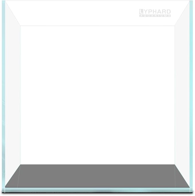 LYPHARD AQUARIUMS 21 Gallon Rimless Aquarium Tall Tank, Ultra Clear Low Iron Big Fish Tank, L15.8×W15.8×H19.7 Glass Thickness 6mm with EVA Foam Leveling Mat
