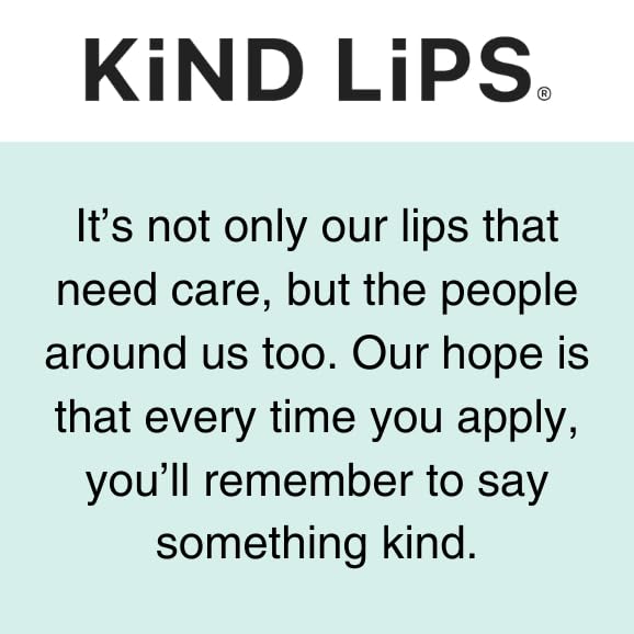 Kind Lips Georgia Peach Lip Balm Single Tube | Organic Lip Balm for Dry Lips | Natural Moisturizing Lip Care | Gluten Free | Made in USA