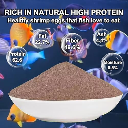 Bubble Magus Brine Shrimp Eggs/sea Monkey Eggs/Live Fish Food/Fairy Shrimp Egg Artemia high Protein Fish Food for brine Shrimp Hatchery 、 Clownfish Food 、 Reef roids Coral Food 、Feeder Guppies、beta