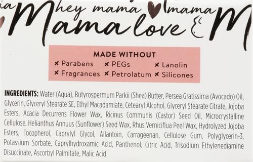 The Honest Company Mama Rock Bump Body Butter Moisturizing Stretch Mark Cream,Shea Avocado Oil,Vitamin E,Hypoallergenic and Dermatologist Tested,4 oz,(Pack of 2)