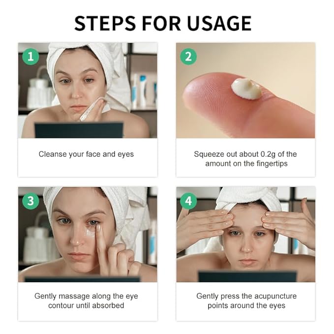 SORYA Caffeine Eye Cream for Dark Circles & Puffiness Anti-Aging– Day & Night Under Eye Cream with Niacinamide & Peptides (1.7 oz)