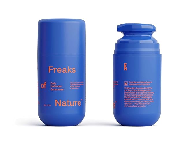 Freak Gift Bundle | Deeper Dive Moisturizer Serum, Peak Performance SPF 50 SunStick, Daily Defender SPF 30 & Barrier Balancing Cleanser | Eco-Friendly, Reef-Safe, Cruelty-Free | All Skin Types