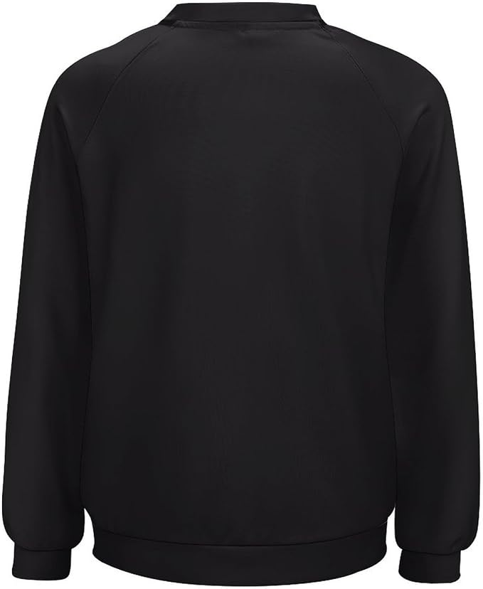 Halloween Sweatshirts for Women Black Cat Print Pullover Crewneck Oversized 2024 Fall Fashion Casual Warm Shirt