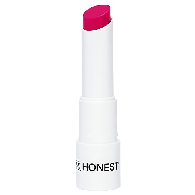 Honest Beauty Moisturizing Vegan Tinted Lip Balm, Antioxidant-Rich Acai Extracts, Avocado Oil, Paraben-Free Cruelty-Free, Dragon Fruit