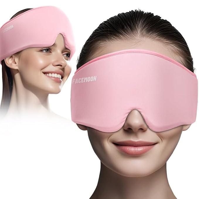 Cooling Face Mask for Morning Routine: Self Care Gifts for Women - Gel Eye Mask for Eye Care,Reduce Puffiness - Flexible Cold Compress for Skincare & Home Spa,Ice Pack Gift for Mom, Valentines Day