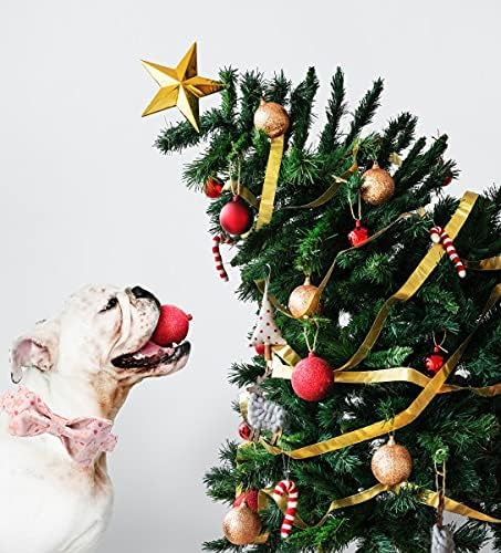 Unique style paws Dog Collar, Pet Collar Dog Bowtie Gift for Girl or Boy Dogs, Christmas Gingerbread Man Adjustable Dog Collar for Medium Dogs