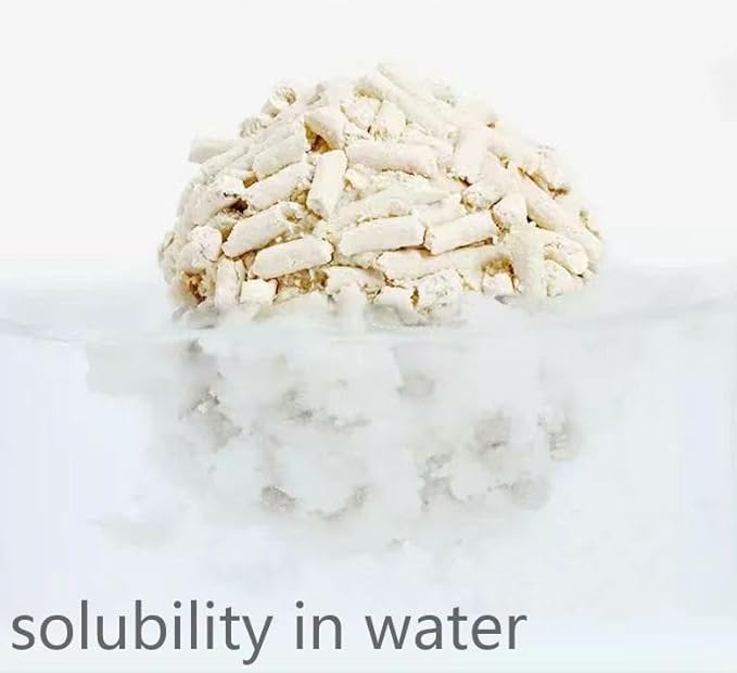 Tofu Cat Litter 5.6LB Fast Clumping, Dust-Free,100% Natrual Raw Materials, Clumping,Flushable,Ultra Absorbent and Fast Drying,Solubility in Water,Really Dust-Free,Less Scattering