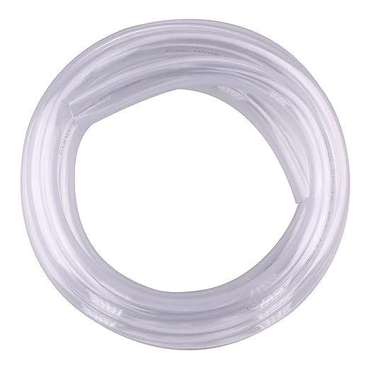 DERNORD PVC Tubing 1"ID X 1 1/4"OD Flexible Clear Vinyl Hose 10 Feet for Food Grade