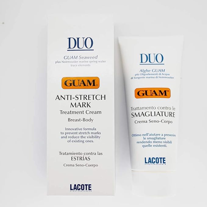Guam SEAWEED DUO Stretch Marks Remover for Breast and Body | Pregnancy Stretch Mark Prevention - Maternity Lotion for Keloid Removal - Strech Mark Gone For Women - 200 ML Beauty