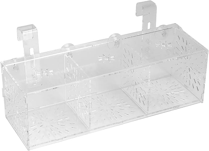 Fish Separation Box, Acrylic Transparent Fish Tank Breeding Isolation Box Aquarium Hatchery Incubator Holder(30CM*10CM*10CM)