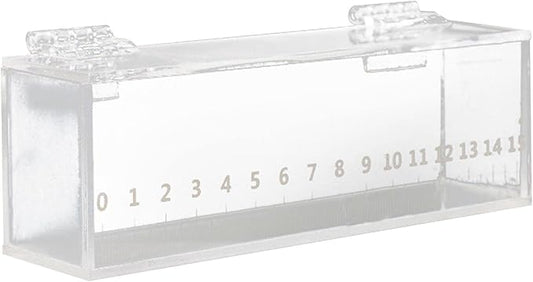 Fish Viewing Box with Scale Fishing Photo Tank Acrylic Isolation Breeder Box Fish Breeding Tanks with Lid