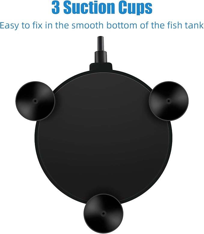 AQUANEAT Aquarium Air Stone Disc 4 inch, Aerator Bubble Diffuser, Air Pump Accessories Airstones for Aquariums, Fish Tanks,Hydroponics,and Ponds