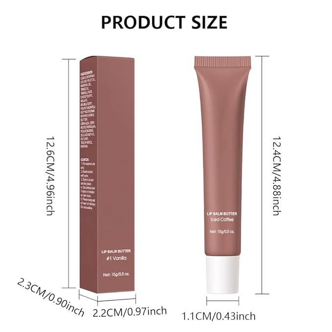 2Pcs Summer Lip Butter Lip Balm, Ultra-Hydrating Natural Vegan Lip Balm, Sheer-Tinted Shine & Hydration, Soothes & Softens Dry Lips Skincare, Bálsamo labial hidratante (#3+4#)