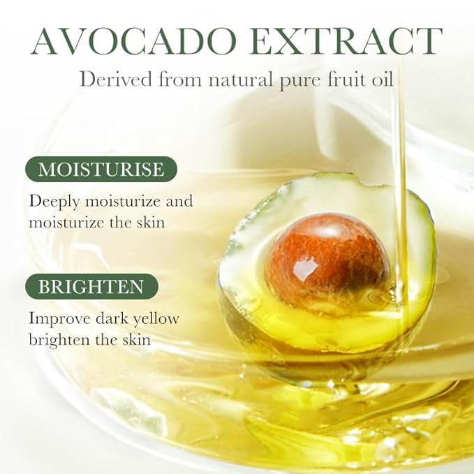 Avocado Skin Care Set, 12 Pcs Skincare Gift Set With Lip Balm, Facial Cleanser, Face Serum, Face Cream, Eye Cream, Toner, moisturizing lotion& Facial mask. Skin Care Kit For Women Men (12pieces)