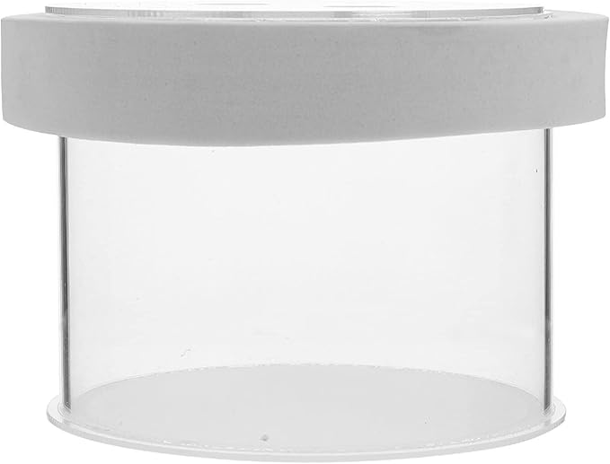 POPETPOP Acrylic Fish Tank Breeding Box Floating Aquarium Hatchery Incubator for Small Fish Guppy Shrimp 4.72X4.72X3.14 Inches