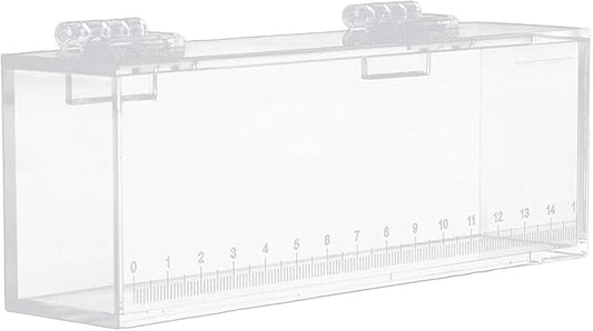 Fish Watching Box Fishing Photo Tank Acrylic Hatchery Incubator Observation Box Small Case Storage Box Holder Fish Breeding Tanks Photo Box, S