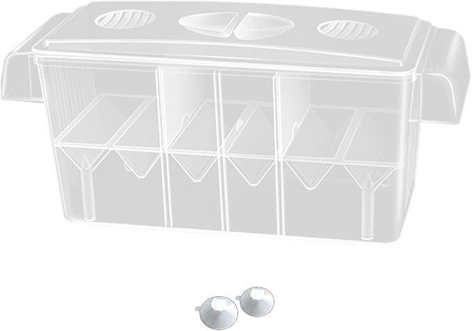 FishTanks Hatchery Incubator Aquarium Small Breeding Box Clear Breeder Isolation Hatching Box with Hook