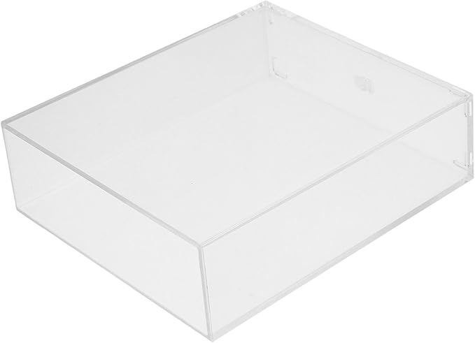 Kisangel Portable Transparent Fish Viewing Box 4.92X4.33X1.5In Lightweight Betta Fish Breeding Container for Aquarium Desktop Observation
