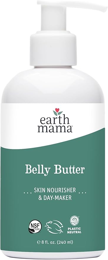 Earth Mama Belly Butter, Belly Oil, Skin & Scar Balm Kit for Dry, Stretching Skin | Moisturize + Encourage Skin's Natural Elasticity During Pregnancy | Pregnancy Stretch Mark Scar Cream