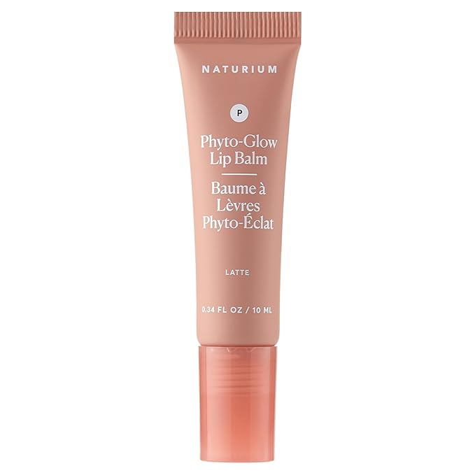 Naturium Phyto-Glow Lip Balm | With Shea Butter & Squalane, Sheer Tinted Colour | 10 ml, Latte