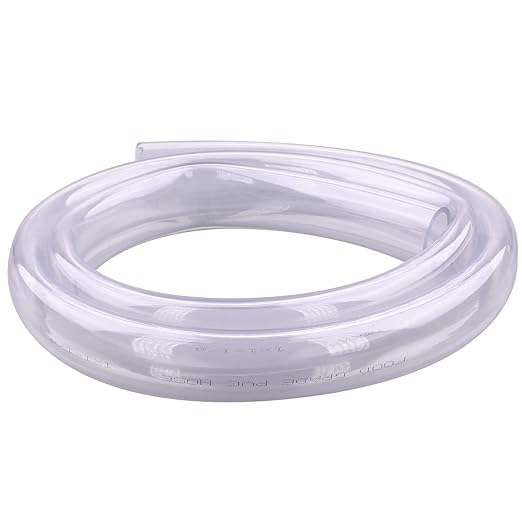 DERNORD PVC Tubing 1"ID X 1 1/4"OD Flexible Clear Vinyl Hose 5 Feet for Food Grade
