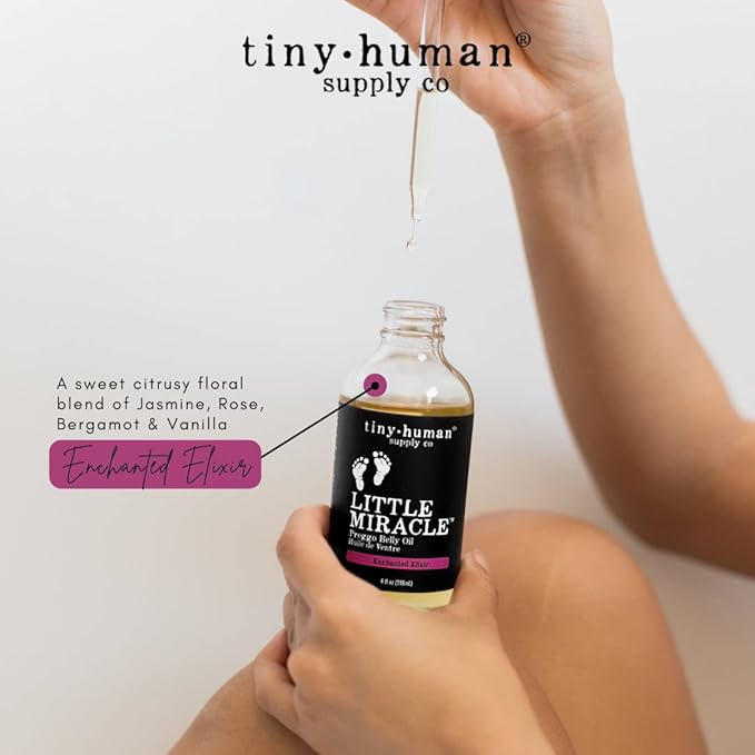 Little Miracle Preggo Belly Oil (Fragrance Free) for Pregnancy Stretch Marks and Itching