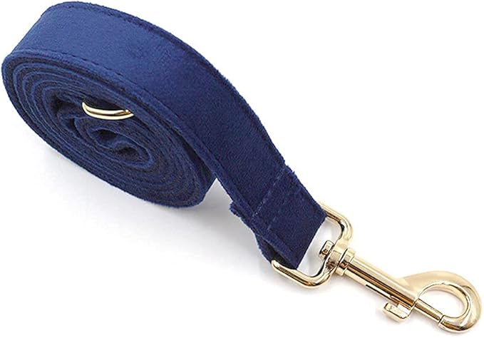 PETDURO Custom Dog Collar Personalized with Name Engraved Quick Release Rose Gold Metal Buckle for Large Medium Small Girl Dogs - Dog Leash and Bow Tie Available - Soft Comfy Velvet (Dark Blue, XS)