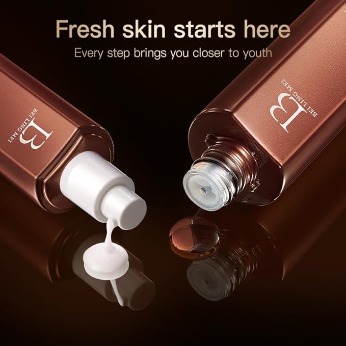 Ginseng Collagen Skincare Set 9-Piece - Korean Skin Care Set,with Face Wash, Toner, Lotion,Essence*4, Eye Cream, Cream,Deep Hydration,Anti-Aging & Skincare Gift Set for Women