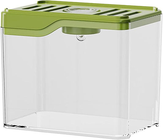 Small Fish Tank,Aquarium Breeding Box-Plastic Breeder Box for Fish Tank,Aquarium Starter Kit with LED Lighting for Baby Shrimp,Betta,Clownfish,Guppy,Lid Included(0.5 Gallons)