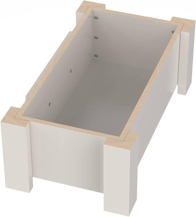 GTW Personalized Elevated Dog Bowl Stand for Large, Medium, Small, X-Small Dogs - Stainless Steel Food and Water Bowls - Raised Dog Dish with Internal Storage (Small, Flag Design)