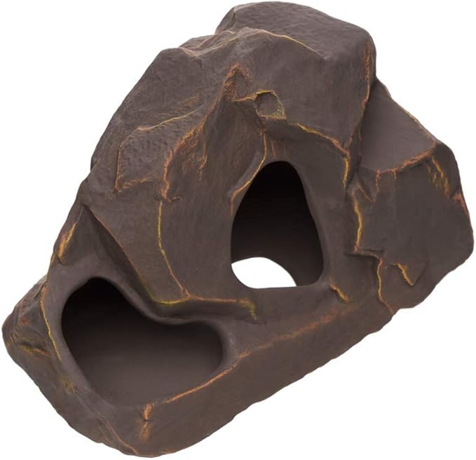 Plecoceramics Aquarium Ceramic Decorations Cave Betta Stone Decor - Aquarium Fish Tank Hideway Decor for breeding Cichlids Plecos Betta Toys Hideout (Grotto)
