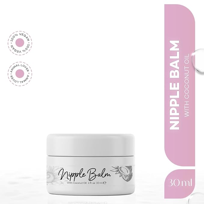 Gew’n Kirish Natural Nipple Balm with Coconut Oil, Shea Butter & Calendula | Fragrance-Free, Gentle Care for Nursing Mothers | Moisturizing Balm 30 ml