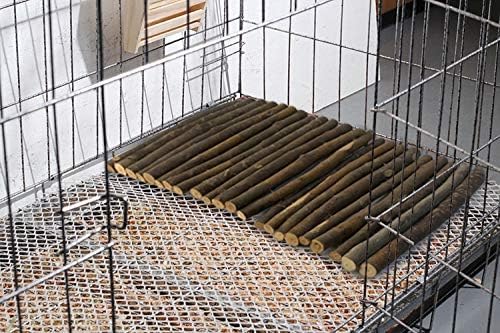 Hamiledyi Bunny Extra Large Ladder, 15.7 in X 25.1 in Wooden DIY Toy Rodents Chewing & Climbing Bridge Chinchillas Cage Tunnel/Hideout/Hut/Ramp/Divider for Small Animal Guinea Pig