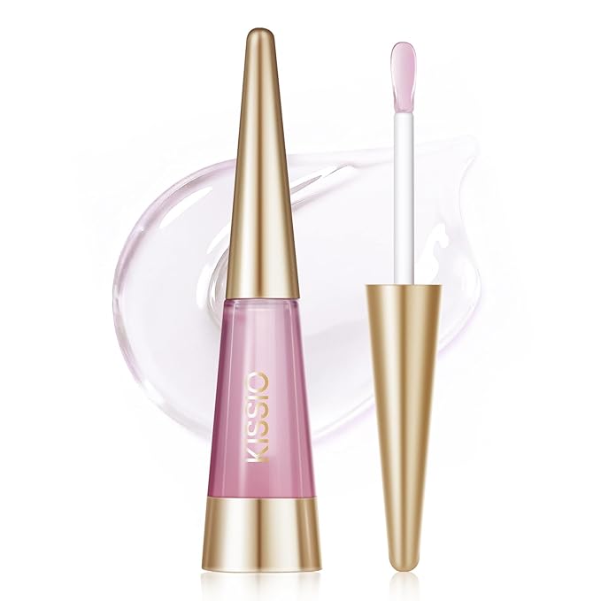 KISSIO PLUMP Lip Plumper,0.3 fl oz (9 ml),Maximum Plump with Ginger and Peptides,Extreme Lip Plumper,Hydrating and Plumping,Lips Lines Care,Lips Gloss,Expert