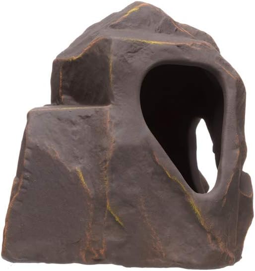 Plecoceramics Aquarium Ceramic Decorations Cave Betta Stone Decor - Aquarium Fish Tank Hideway Decor for breeding Cichlids Plecos Betta Toys Hideout (Grotto)