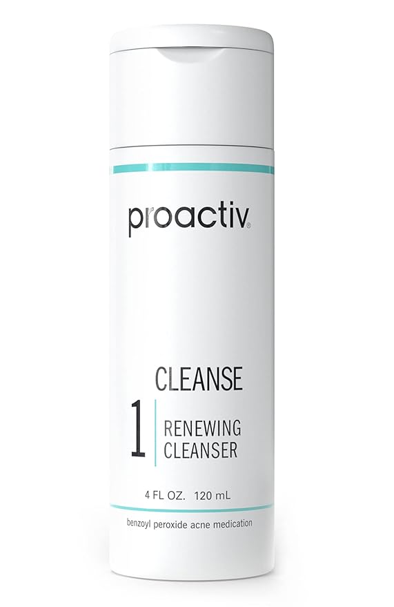 Proactiv Acne Cleanser - Benzoyl Peroxide Face Wash and Acne Treatment - Daily Facial Cleanser and Hyularonic Acid Moisturizer with Exfoliating Beads - 90 Day Supply, 6 Fl Oz