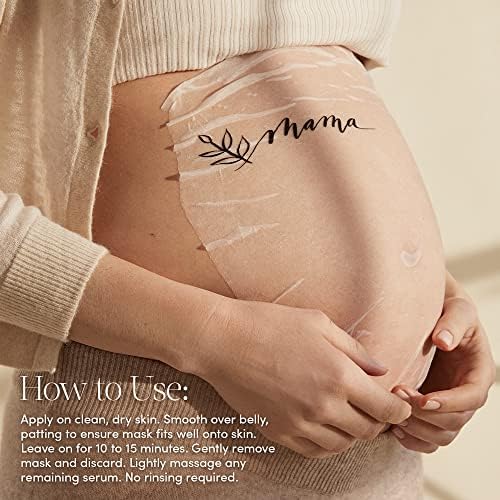Evereden Soothing Belly Mask for Stretch Marks - One Size | 1 count | Belly Mask for Pregnancy | Clean Pregnancy Skincare | Non-toxic and Fragrance Free | Valentine Gifts for Women