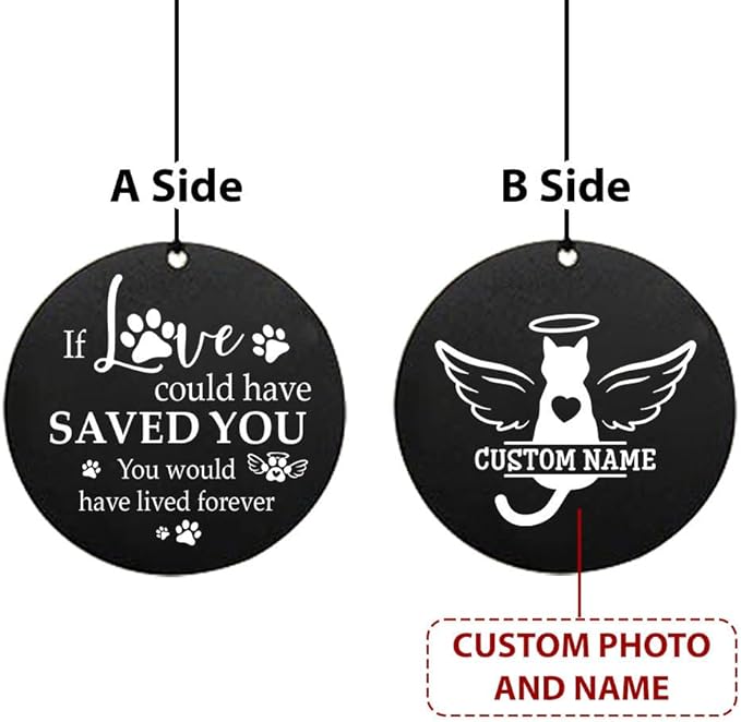 ASTARIN Pets Personalized Name 30" Wind Chimes, Pet Memorial Gifts for Loss of Dog, Custom Dog Remenbrance Gift in Memory, Sympathy Family Love Pet Dogs Cat Gift for Son Daughter Friends