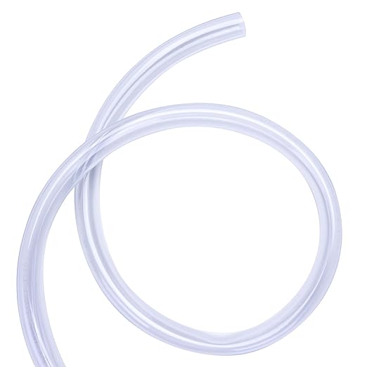 DERNORD PVC Tubing 7/8"ID X 1-1/10"OD Flexible Clear Vinyl Hose 25 Feet for Food Grade