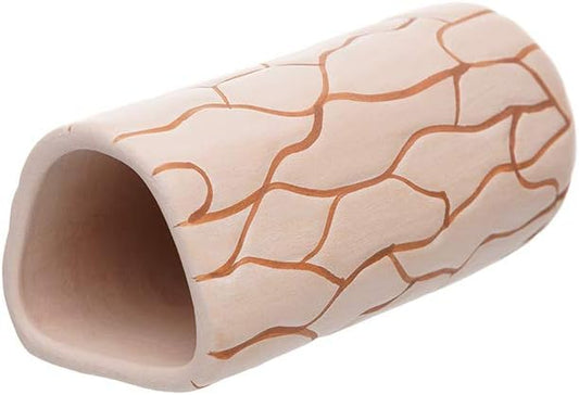Plecoceramics Pleco Cave Breeding Ceramic Decorations Fish Tank Aquarium Medium Size (1 pcs Camel)