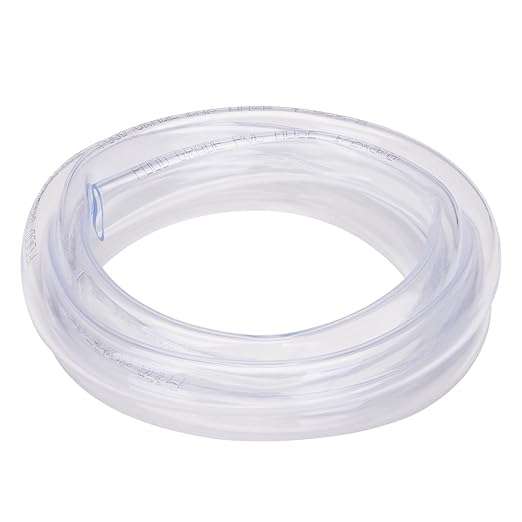 DERNORD PVC Tubing 1/2"ID X 5/8"OD Flexible Clear Vinyl Hose 5 Feet for Food Grade