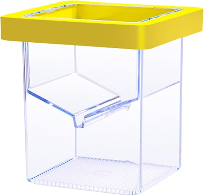 Fish Breeder Box- 11x8.6x8.6cm Suction Cup Hatching Container, Easy Install Floating Fish Isolation Breeding Box | Breeding Boxes for Aquarium, Aquatic Acclimation Hatchery Incubator for Baby Shrimp