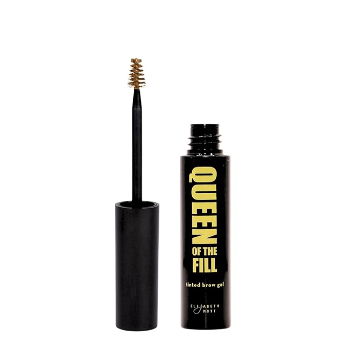 Elizabeth Mott Queen of the Fill Eyebrow Gel ??Tinted Brow Filler, Volumizer & Setter, Natural-Looking Fuller Brows ??Covers Gray Hairs, Water-Resistant, Long-Lasting ??Cruelty-Free, Blonde Shade, 4g