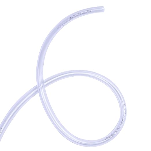 DERNORD PVC Tubing 7/16"ID X 9/16"OD Flexible Clear Vinyl Hose 5 Feet for Food Grade