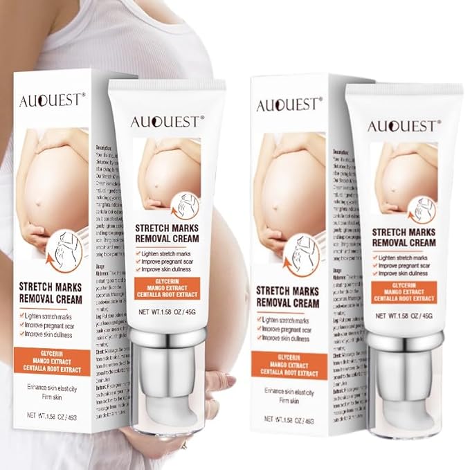 Stretch Mark Cream, Stretch Mark Prevention Cream For Pregnant Women, All Natural Ingredients, Reduce The Wrinkles Formed By Pregnancy, The Gift Of Skin Care For Pregnant Mothers (2PCS)