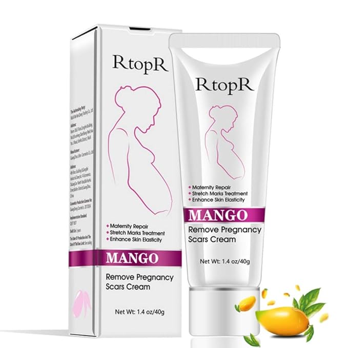 3pcs Scars Removal Cream, Mango Remove Pregnancy Scars Cream Stretches Marks Treatment Maternity Repair Firming Skin