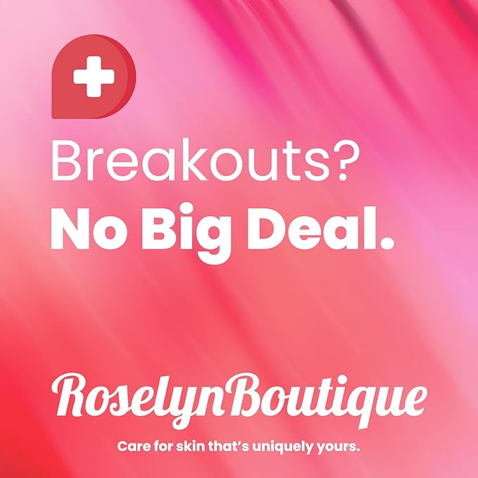 ROSELYNBOUTIQUE Pimple Patches for Face - Hydrocolloid Acne Patches with Tea Tree Oil, Zits Blemishes Pore Strips - Vegan Facial Skin Care Products Cruelty-Free (90 Counts)