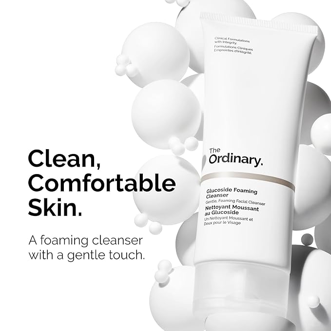 The Ordinary Glucoside Foaming Cleanser,Gentle Foaming Face Wash for All Skin Types Including Sensitive Skin,5.1 Fl Oz,(Pack of 2)